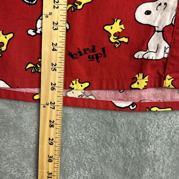 Peanuts Medical Scrub Top Snoopy Woodstock Red XL Cotton Mens/Womens Short Sleev - Picture 7 of 12